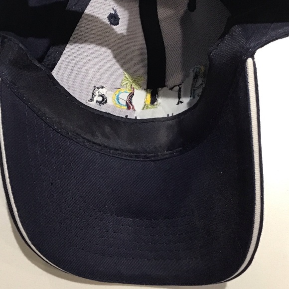 Aruba One Happy Island Navy Blue Cap with Colorful Embroidery - Picture 4 of 5